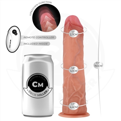 Cock Miller - 19.5cm 可遙控 仿真抽插假陽具 - 肉色 照片