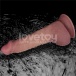 Lovetoy - 8.5'' 雙層柔軟震動假陽具 - 肉色 照片-12