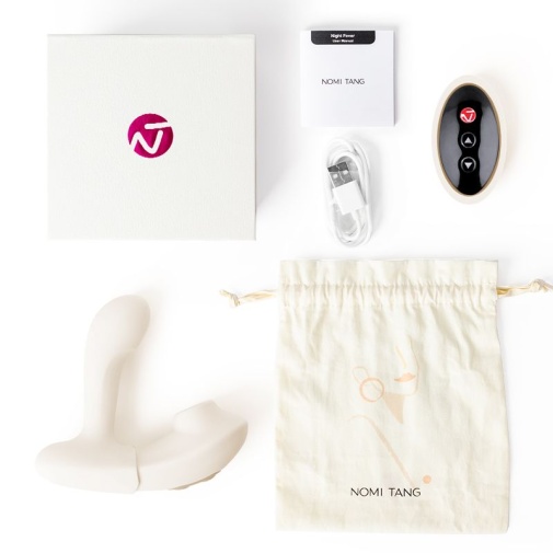 Nomi Tang - Night Fever 2in1 Vibrator - Ivory White photo