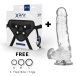 X Ray - 穿戴式仿真陽具束帶附18.5公分仿真假陽具 照片-10