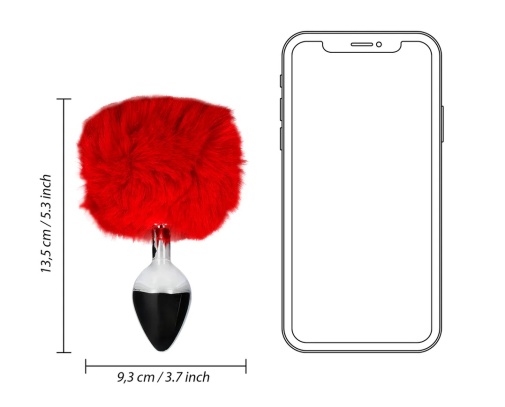 Ouch - Bunny Tail Plug - Red 照片