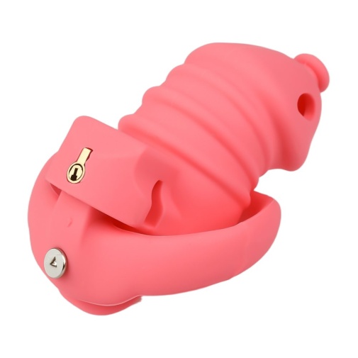 FAAK - Long Resin Chastity Cage - Red photo