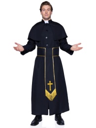 Leg Avenue - Priest Costume 2pcs - Black - M/L photo