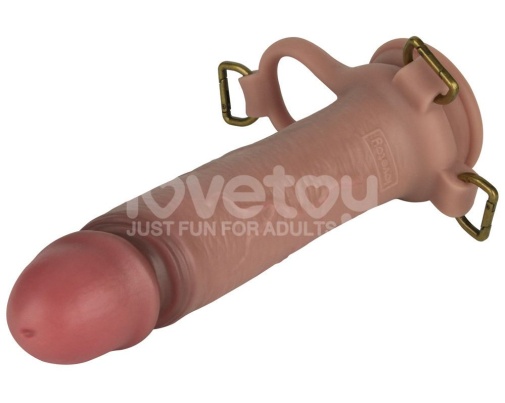 Lovetoy - 9'' Ingen Enhanced Strap-On Set XS-M - Flesh photo