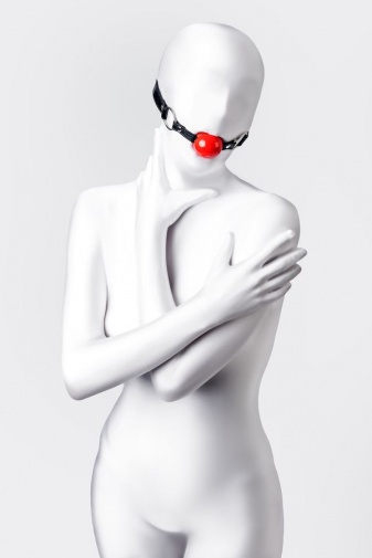 Anonymo - Ball Soft Gag - Red photo