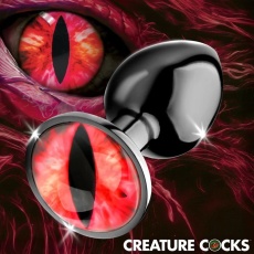 Creature Cocks - 凶兆怪物眼睛後庭塞 細碼 - 紅色 照片