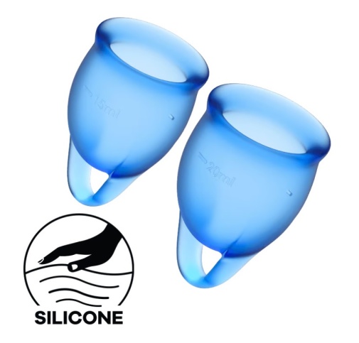 Satisfyer - Feel Confident Menstrual Cup - Dark Blue photo