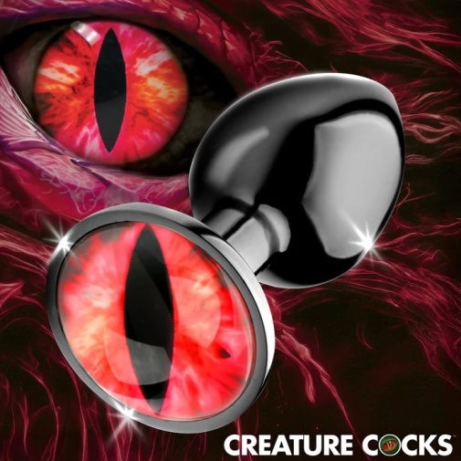 Creature Cocks - 凶兆怪物眼睛後庭塞 細碼 - 紅色 照片