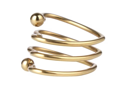 MT - Heart Shaped Cock Ring - Gold photo