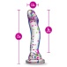 Neo Elite - 夜光魔法假陽具 19cm - 五彩碎紙色 照片-8