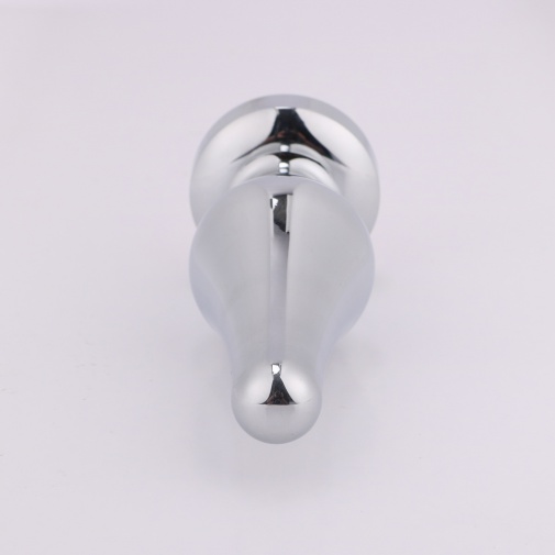 MT - Anal Plug 114x38mm - Silver photo