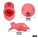 FAAK - Long Resin Chastity Cage - Red photo-11