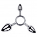 MT - Triple Anal Plug S+M+L - Silver photo
