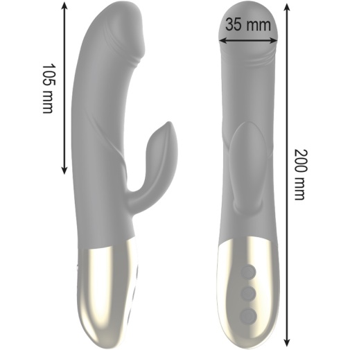 Ibiza - Heating Rabbit Vibrator - Black photo