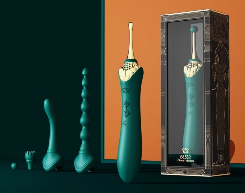 Zalo - Bess 2 Heating Dual Vibrator - Turquoise Green photo