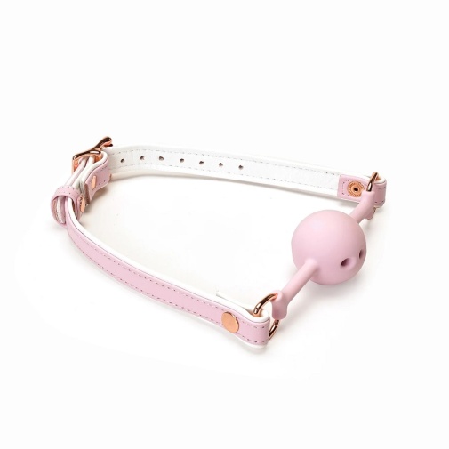 Liebe Seele - Fairy Goat Leather Ball Gag - Pink photo
