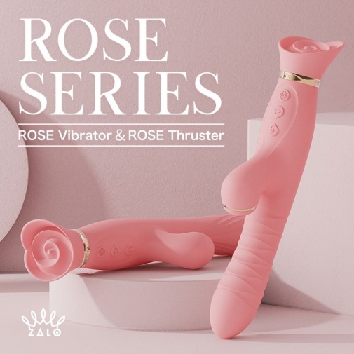 Zalo - Rose 推撞震動棒 - 檸檬黃色 照片