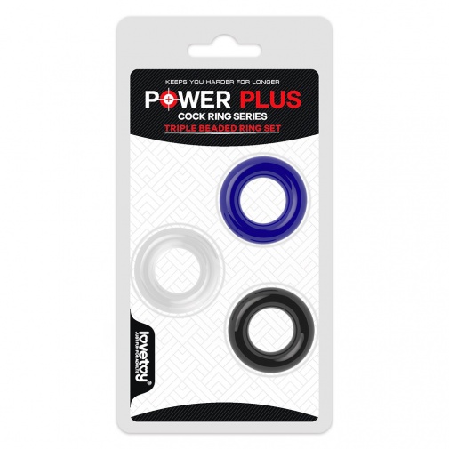 Lovetoy - Power Plus Donut 陰莖環三個裝 照片
