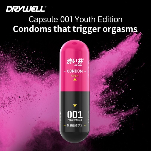 Drywell - 0.01 额外快感 超薄PU安全套 3件装 照片