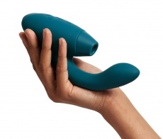 Womanizer - DUO 2 陰蒂吸啜及G點按摩器 - 海藍色 照片