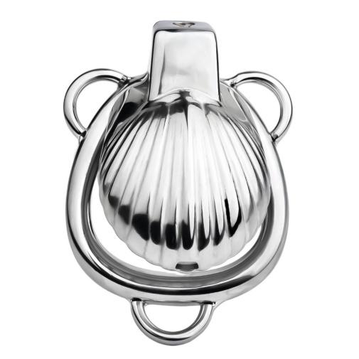 FAAK - Shell Chastity Cage 45mm - Silver photo