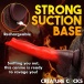 Creature Cocks - Ramming Hound Thrusting Dildo - Black/Red photo-6
