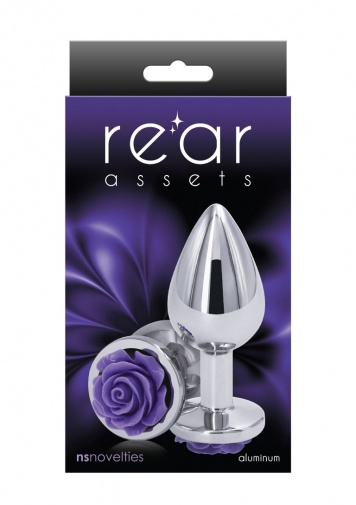 NS Novelties - Rose Buttplug M - Purple photo