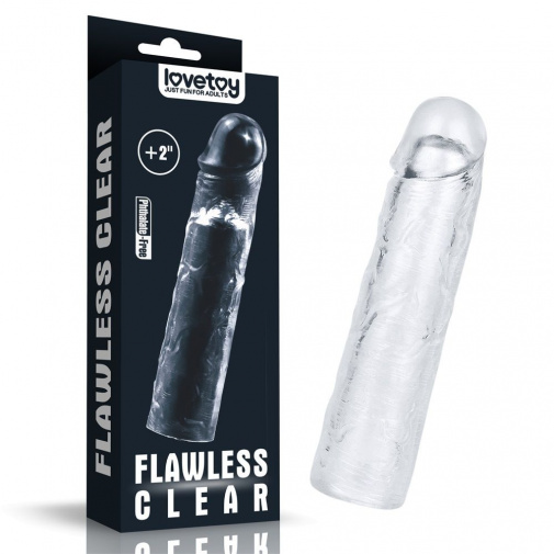 Lovetoy - Flawless Penis Sleeve Add 2'' - Clear photo