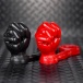 Oxballs - Punch Fist 拳頭造型後庭塞連陰莖環 - 黑色 照片-5