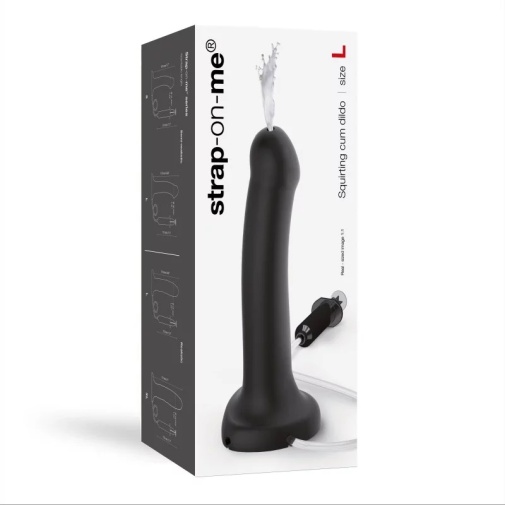 Strap-On-Me - Squirting Realistic Dildo L - Black photo
