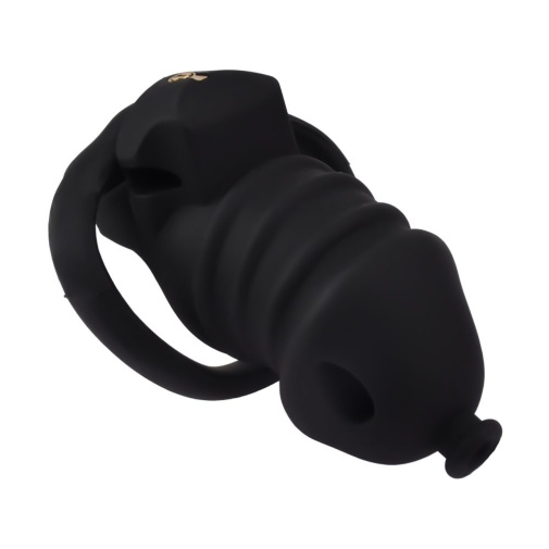 FAAK - Long Resin Chastity Cage - Black photo