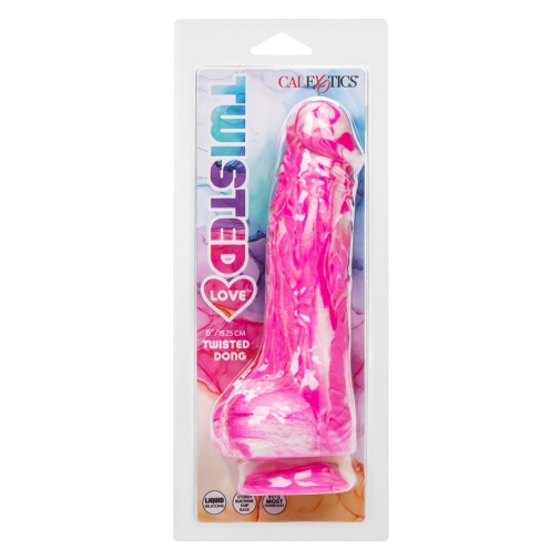 CEN - 6" Twisted Realistic Dildo - Pink photo