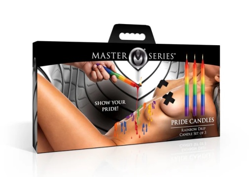 Master Series - 同志驕傲蠟燭3件套裝 - 彩虹色 照片