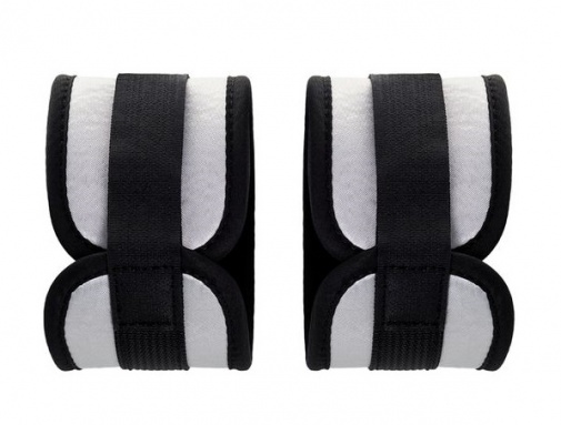 Anonymo - Ankle Cuffs - Silver/Black photo