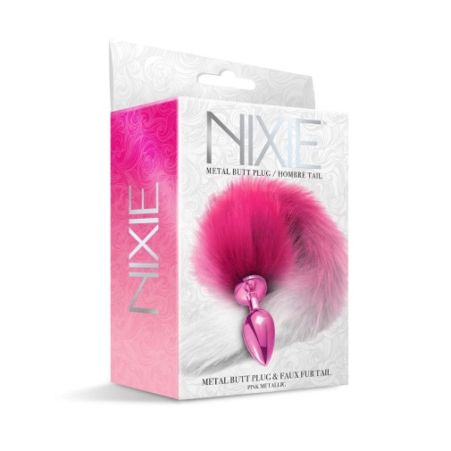 Nixie - 尾巴金属后庭塞 - 粉红色 照片