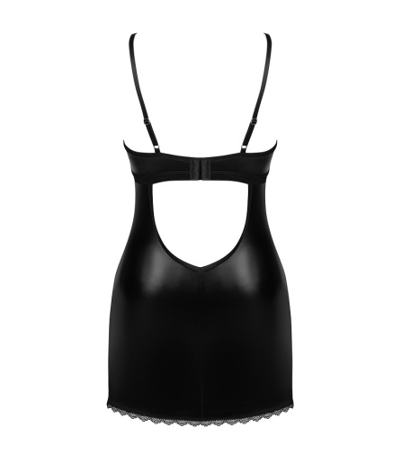 Obsessive - Norides Chemise & Thong - Black - XS/S photo