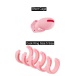 MT - Silicone Short Chastity Cage - Pink photo-3