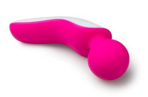Easytoys - Mini Wand Massager - Pink/White photo