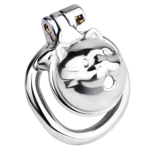 FAAK - Cat Chastity Cage - Silver photo