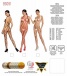 Passion - 魚網露乳連體全身內衣 BS091 - 白色 照片-8