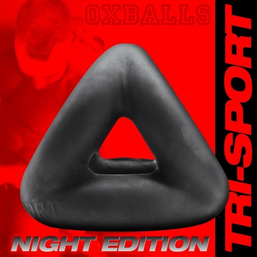 Oxballs - Tri-Sport 三重箍睪陰莖環 - 黑色 照片