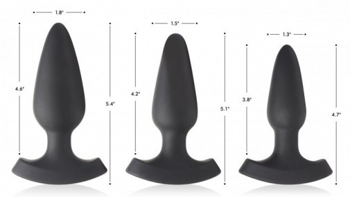 Booty Sparks - Laser Heart Anal Plug M - Black photo