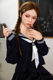 An Ran 調皮的發育期淫蕩學生妹 A罩杯 超柔軟矽膠仿真性愛娃娃 171 cm 照片