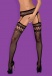 Obsessive - S214 Garter Stockings - Black - S/M/L photo-3