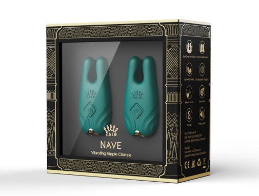 Zalo - Nave 可APP遙距控制乳頭震動器 - 藍綠色 照片