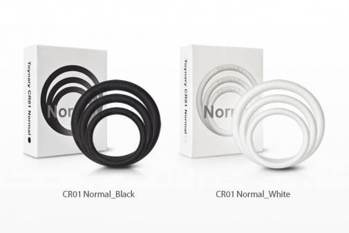 Toynary - CR01 Normal Cock Rings - Black photo