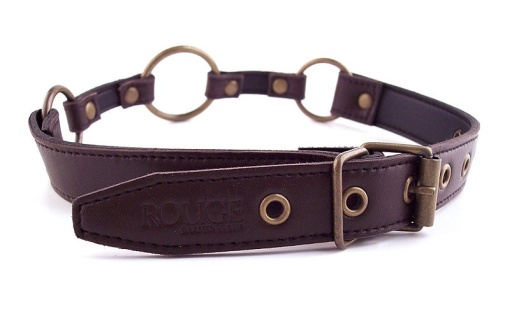 Rouge - Leather O-Ring Gag - Brown photo