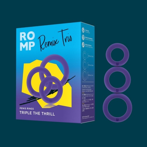 Romp - Remix Trio - 阴茎环 - 紫色 照片