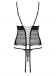 Obsessive - Sharlotte Corset & Thong - Black - L/XL photo-8