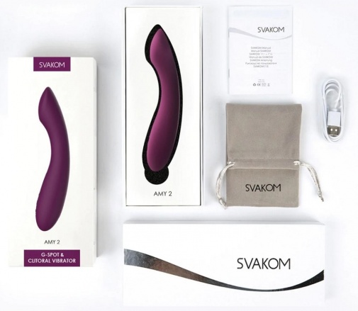 SVAKOM - Amy 2 G點按摩棒 - 紫色 照片